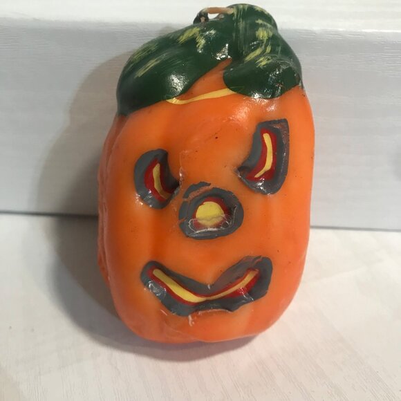 Vintage Halloween Ghords, Pumpkin & Ghost Candle Set - Picture 12 of 16